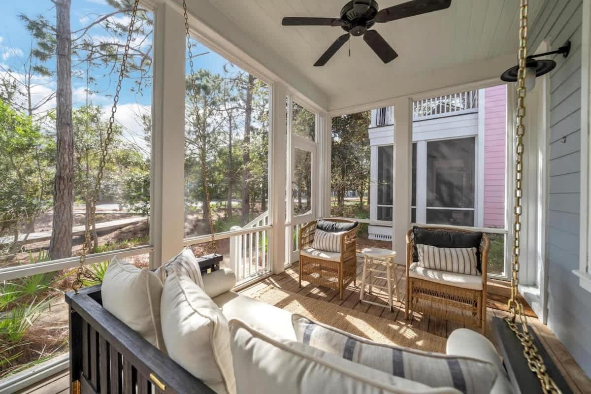 Villa The Birdhouse In Luxury Watercolor Brand New 6 Seat Golf Cart Santa Rosa Beach Exterior foto
