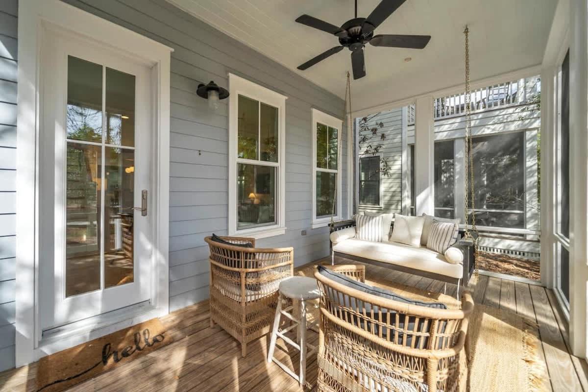Villa The Birdhouse In Luxury Watercolor Brand New 6 Seat Golf Cart Santa Rosa Beach Exterior foto